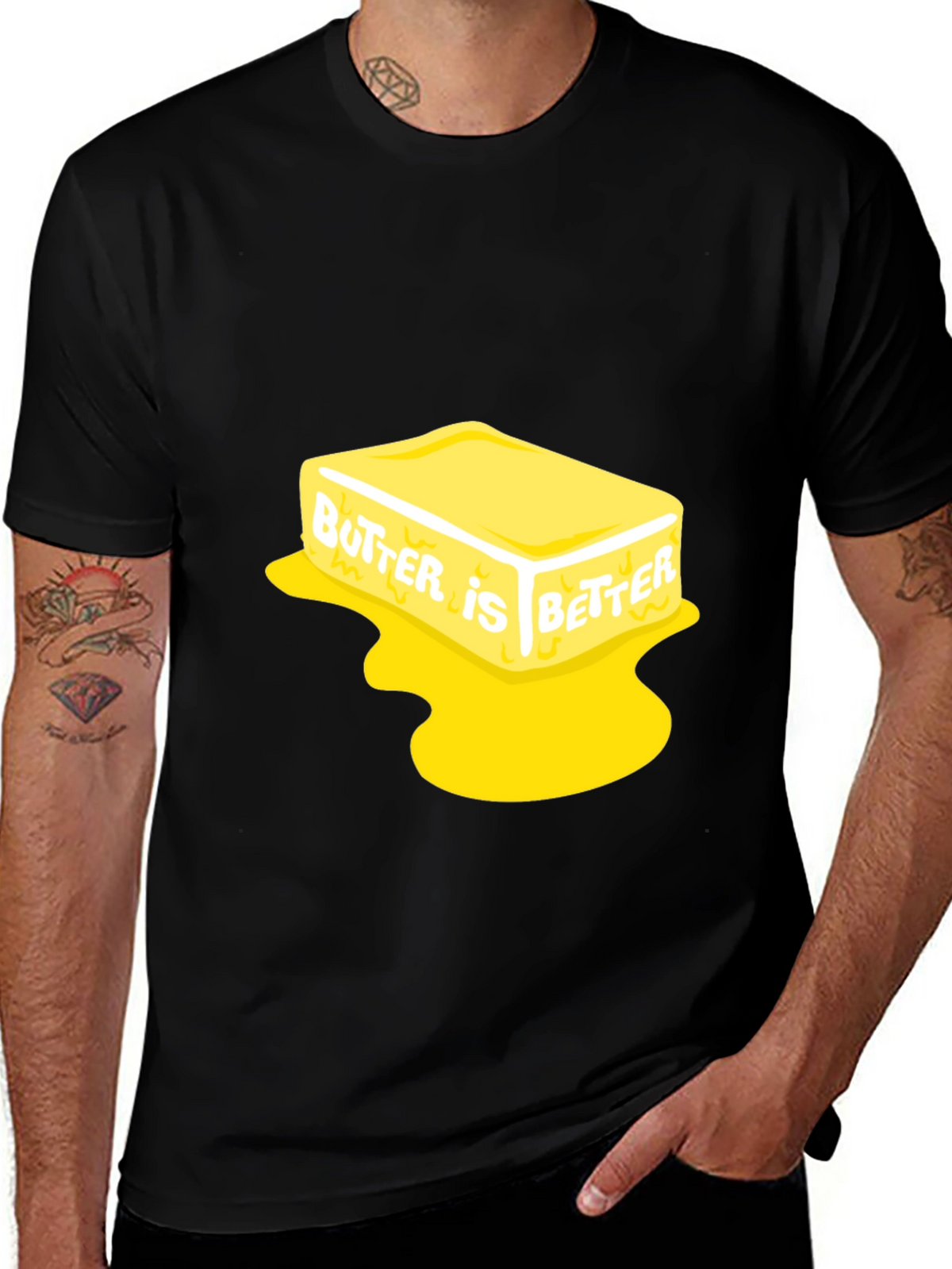 Butter is Better Black T-Shirt