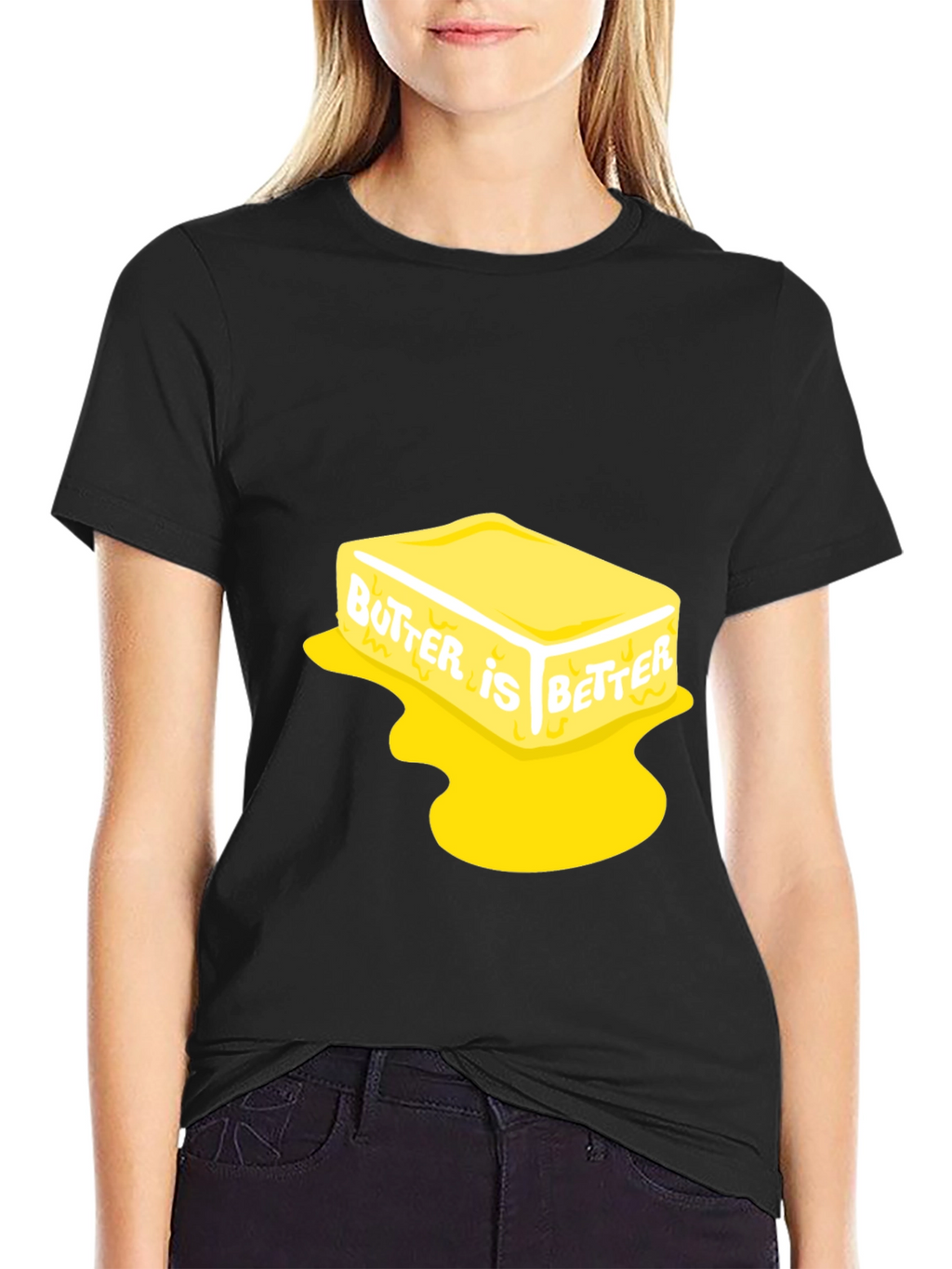Butter is Better Black T-Shirt