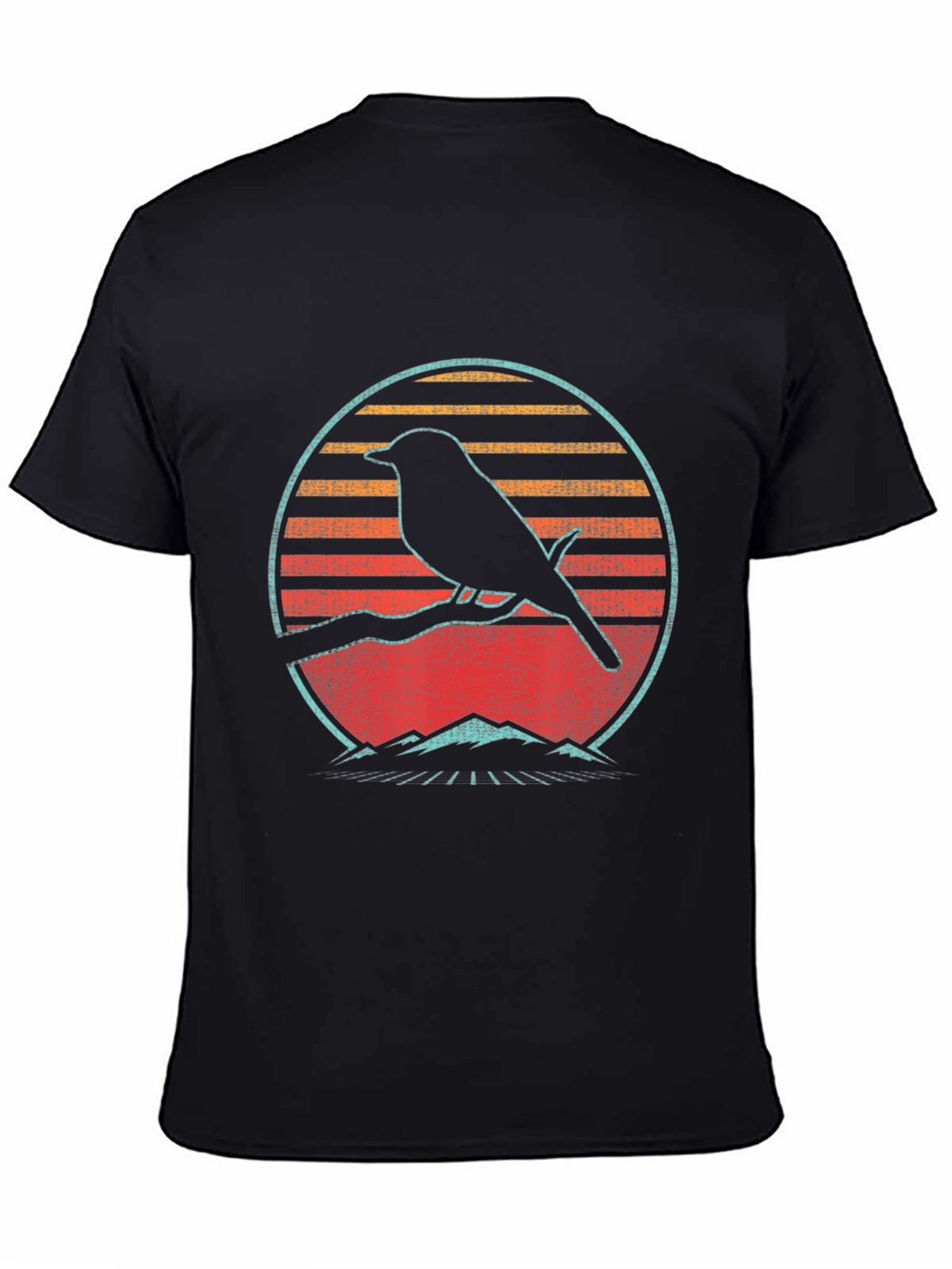 Retro Bird Silhouette Graphic Tee