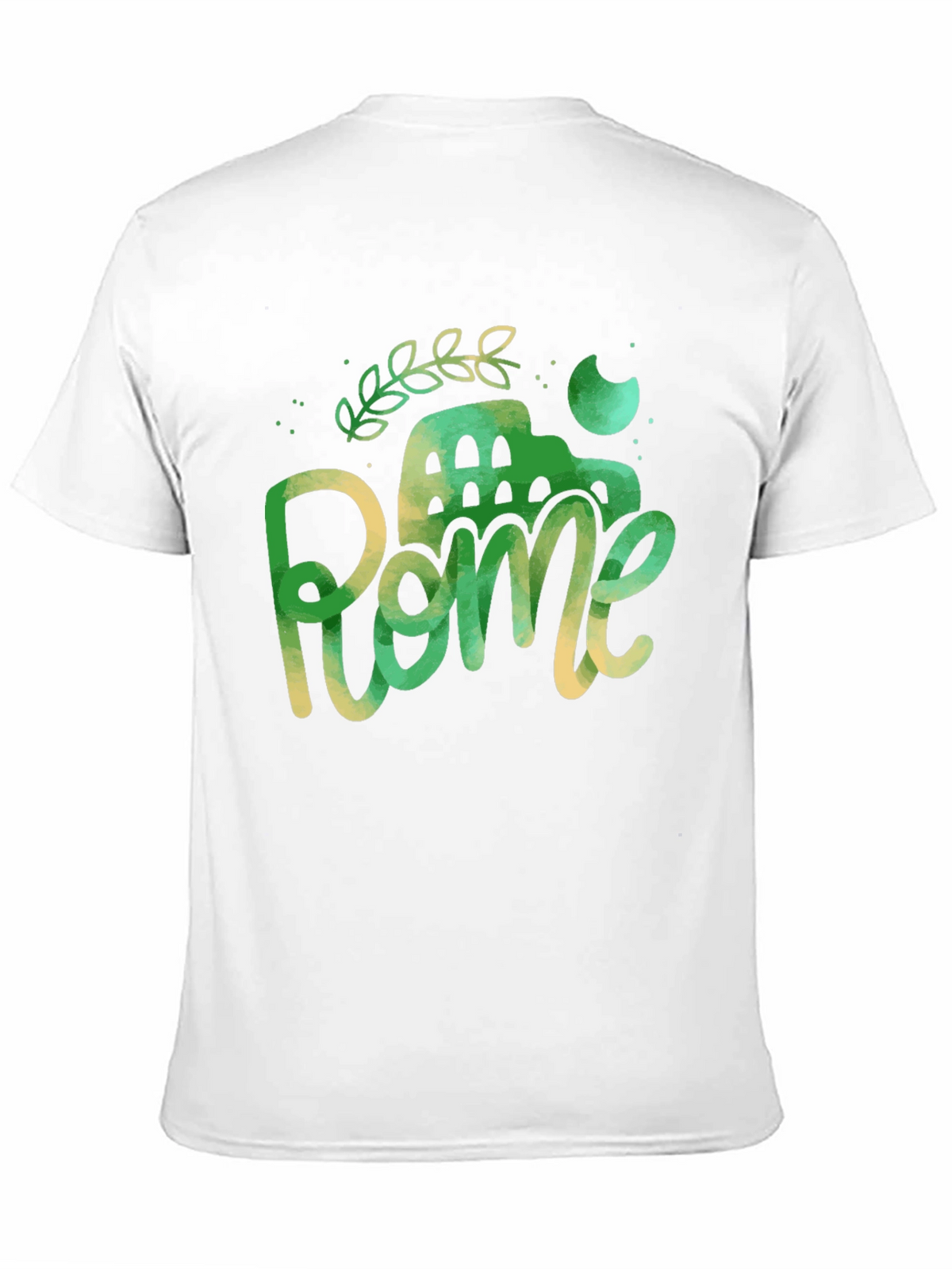 Rome Italy Black Graphic Tee