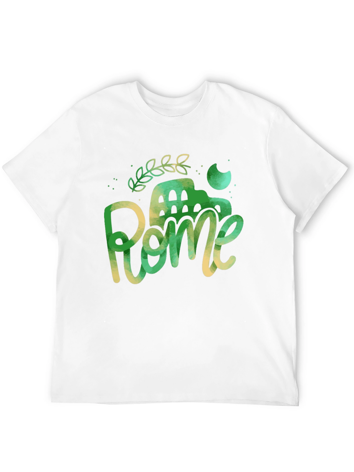 Rome Italy Black Graphic Tee