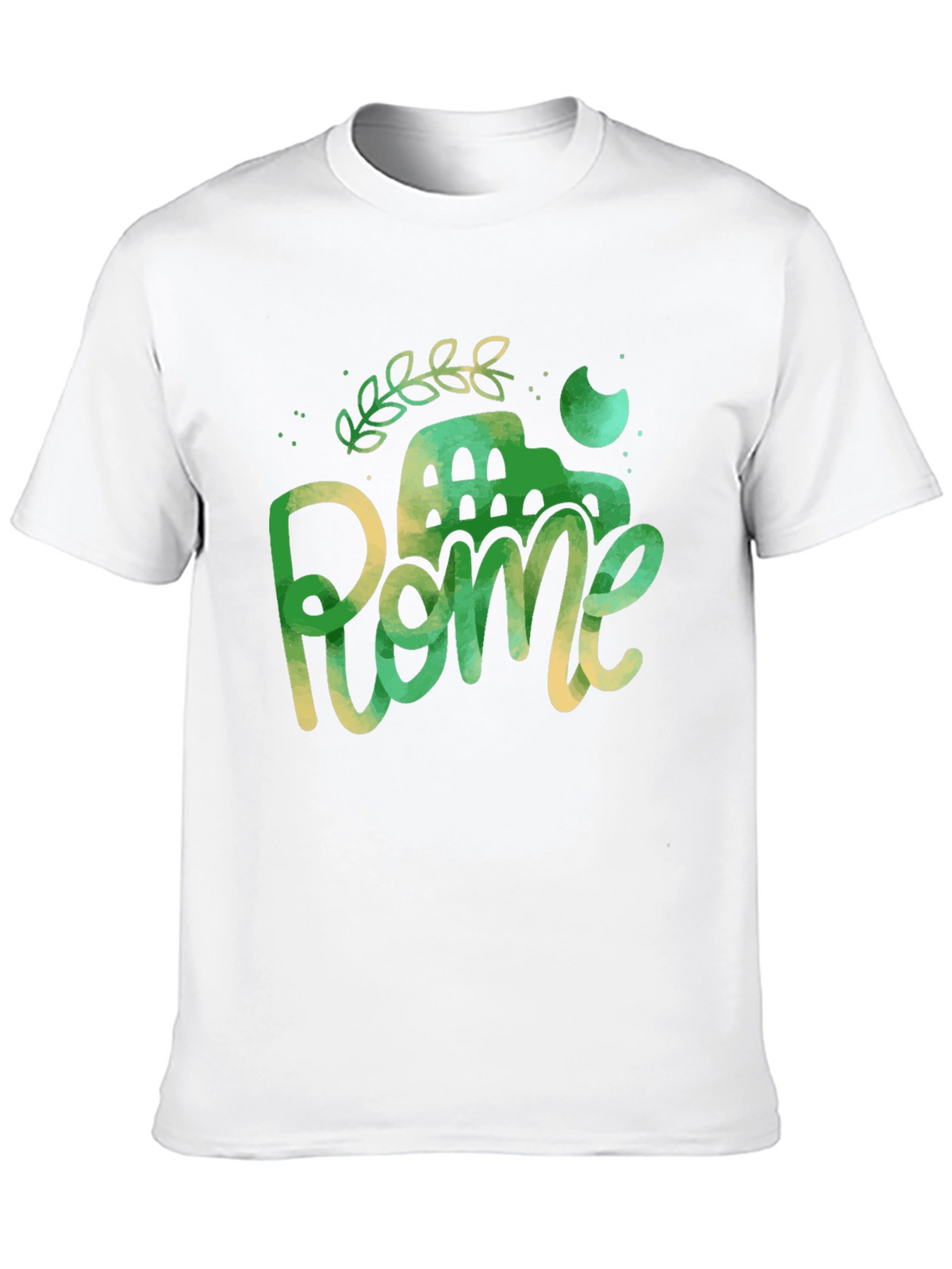 Rome Italy Black Graphic Tee