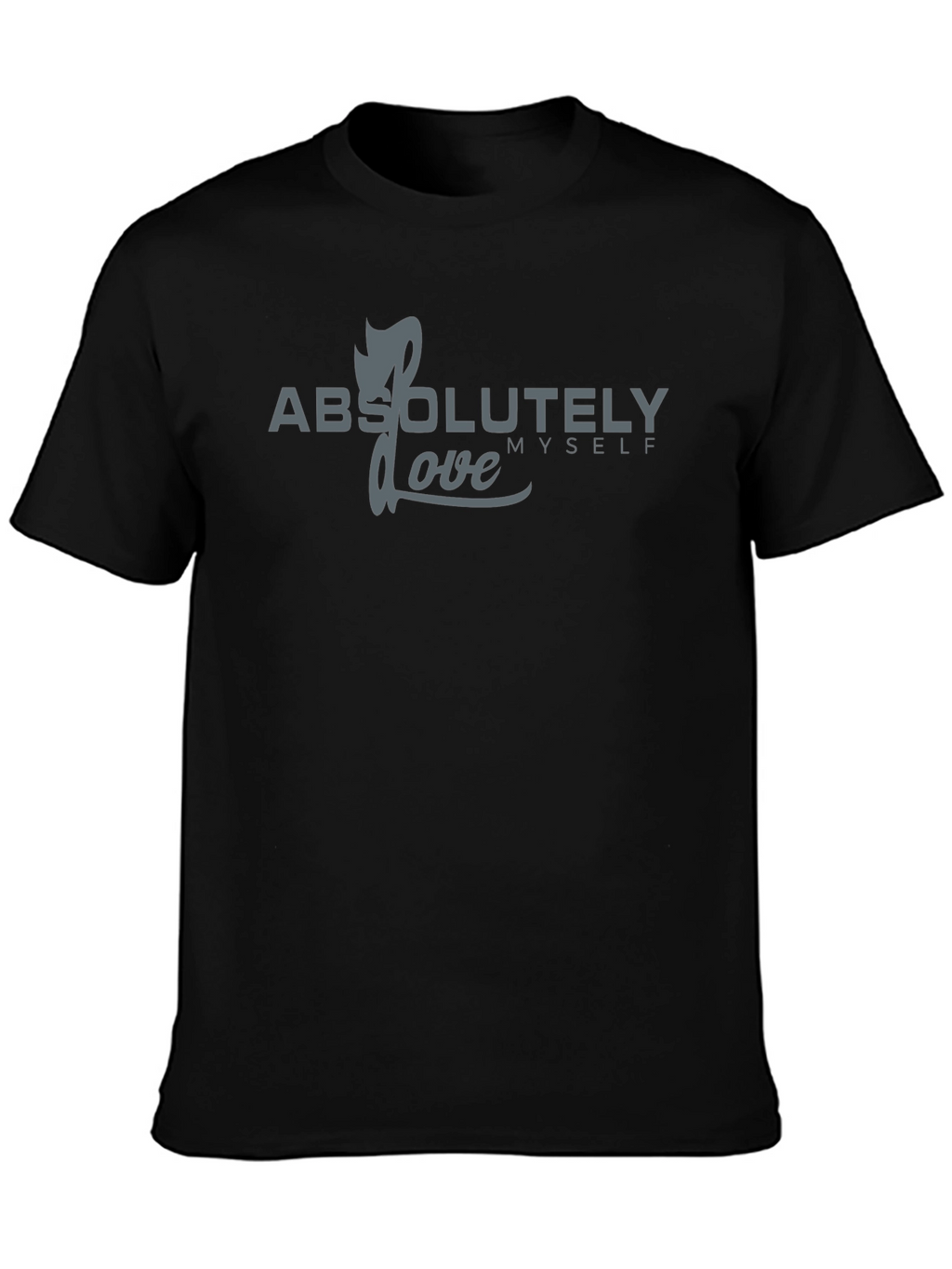Absolutely Love Myself Graphic Tee - Black