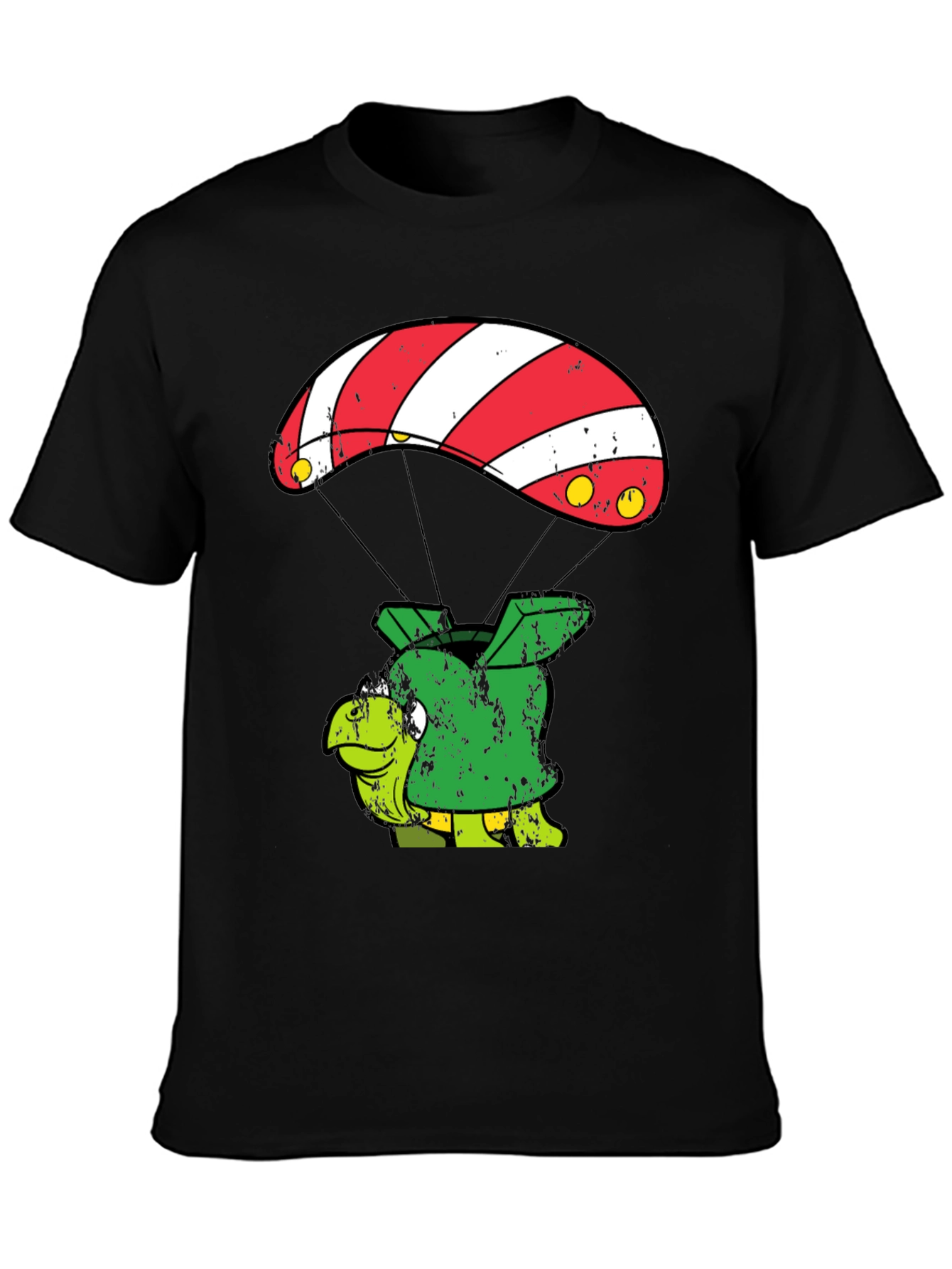 Parachute Turtle T-Shirt Funny Design