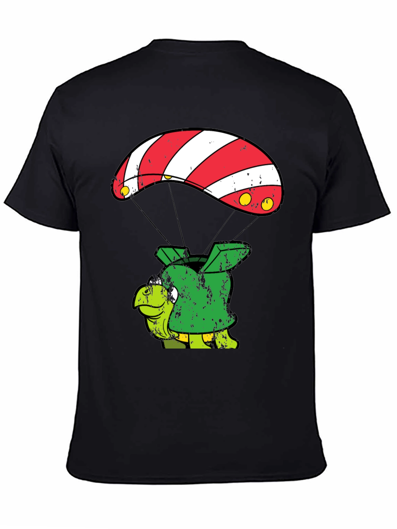 Parachute Turtle T-Shirt Funny Design