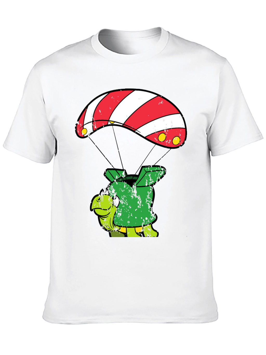 Parachute Turtle T-Shirt Funny Design