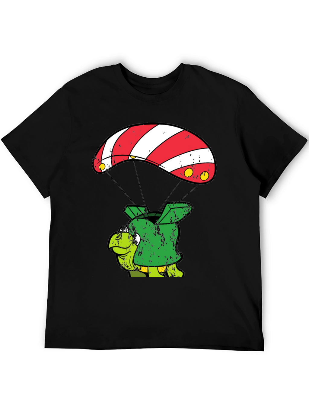 Parachute Turtle T-Shirt Funny Design