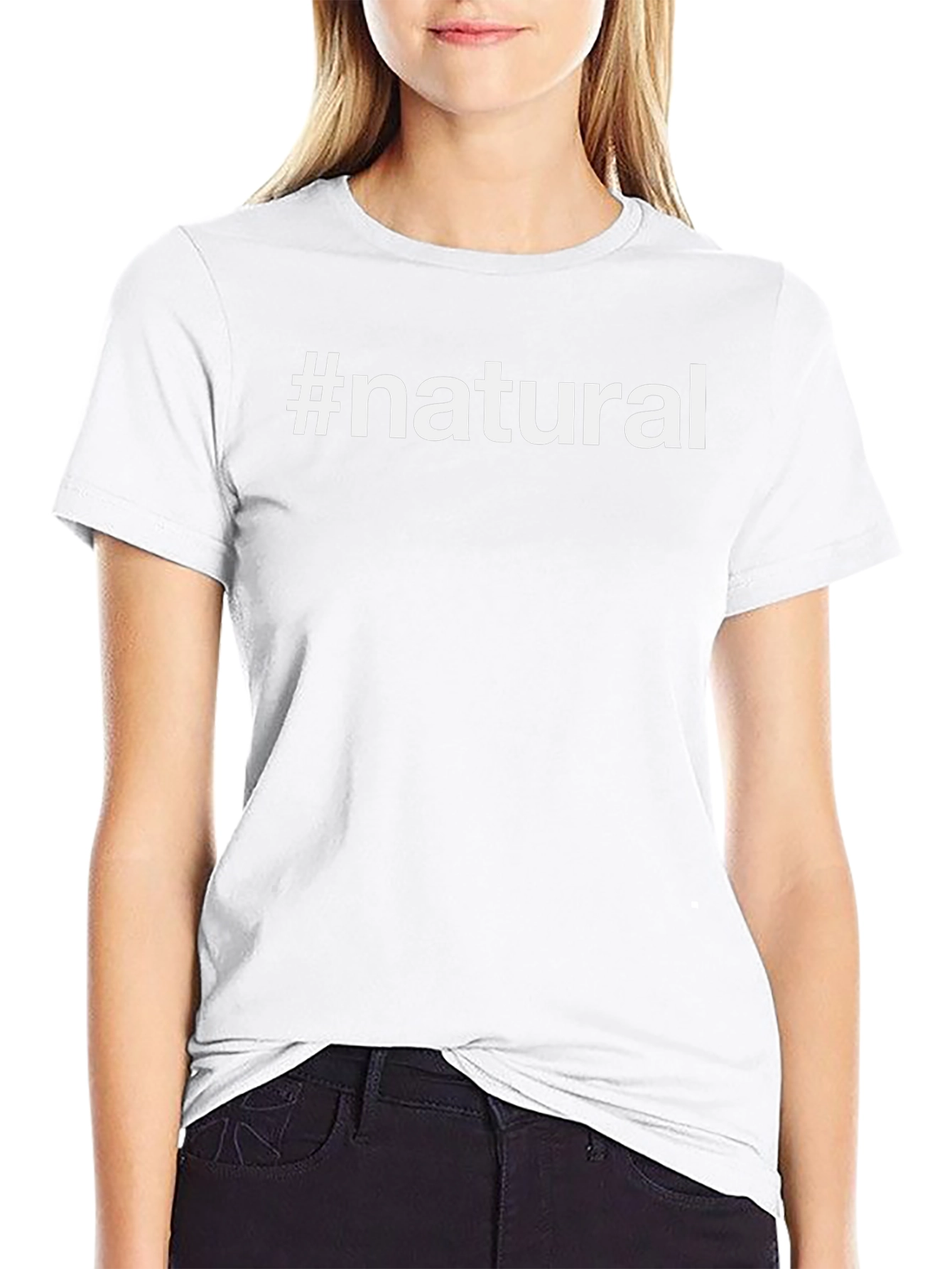 #Natural Black Graphic T-Shirt