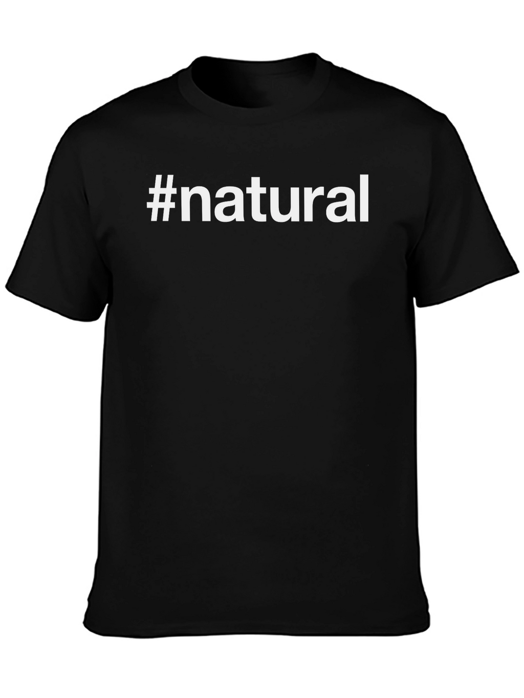 #Natural Black Graphic T-Shirt
