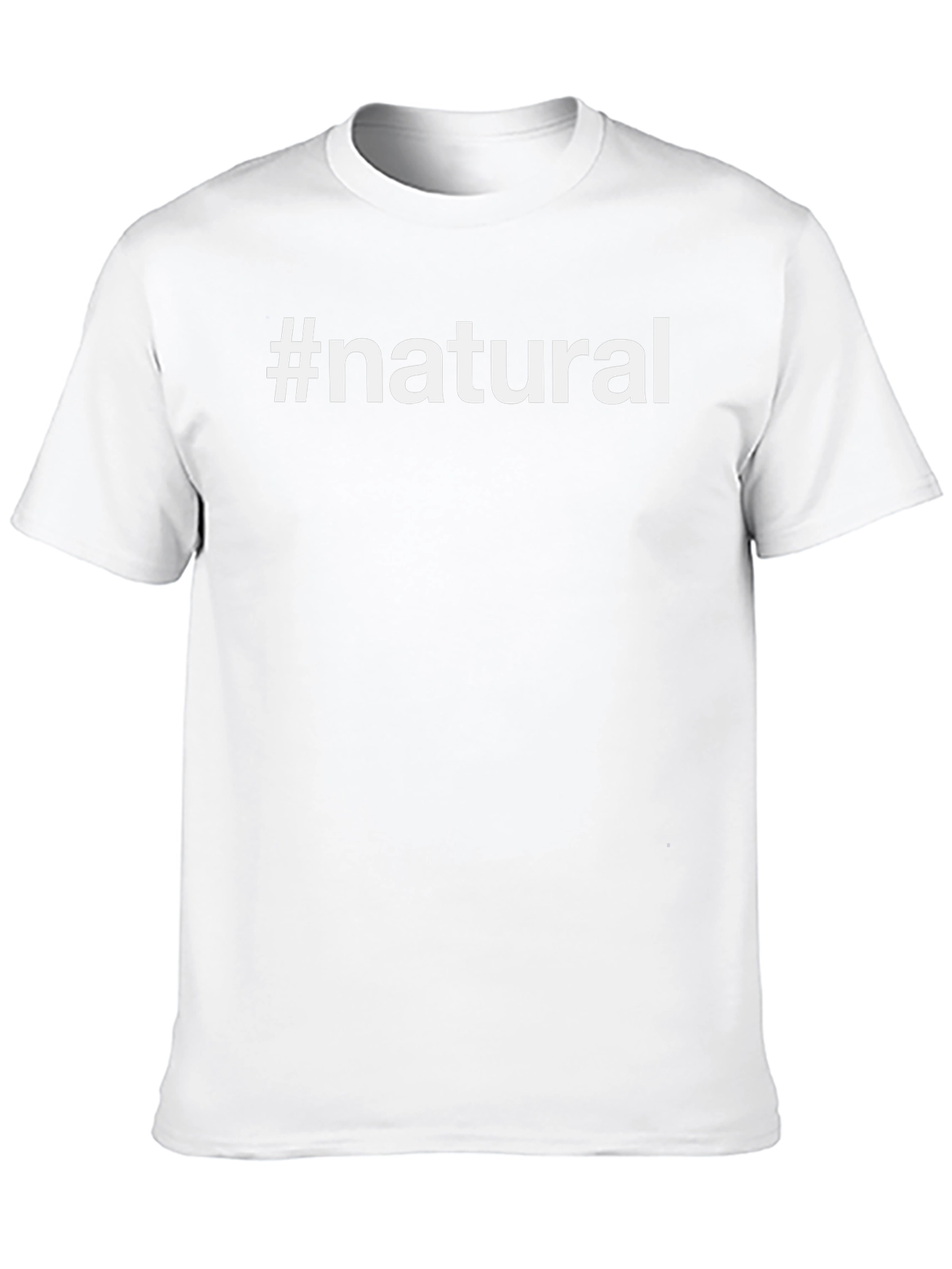 #Natural Black Graphic T-Shirt