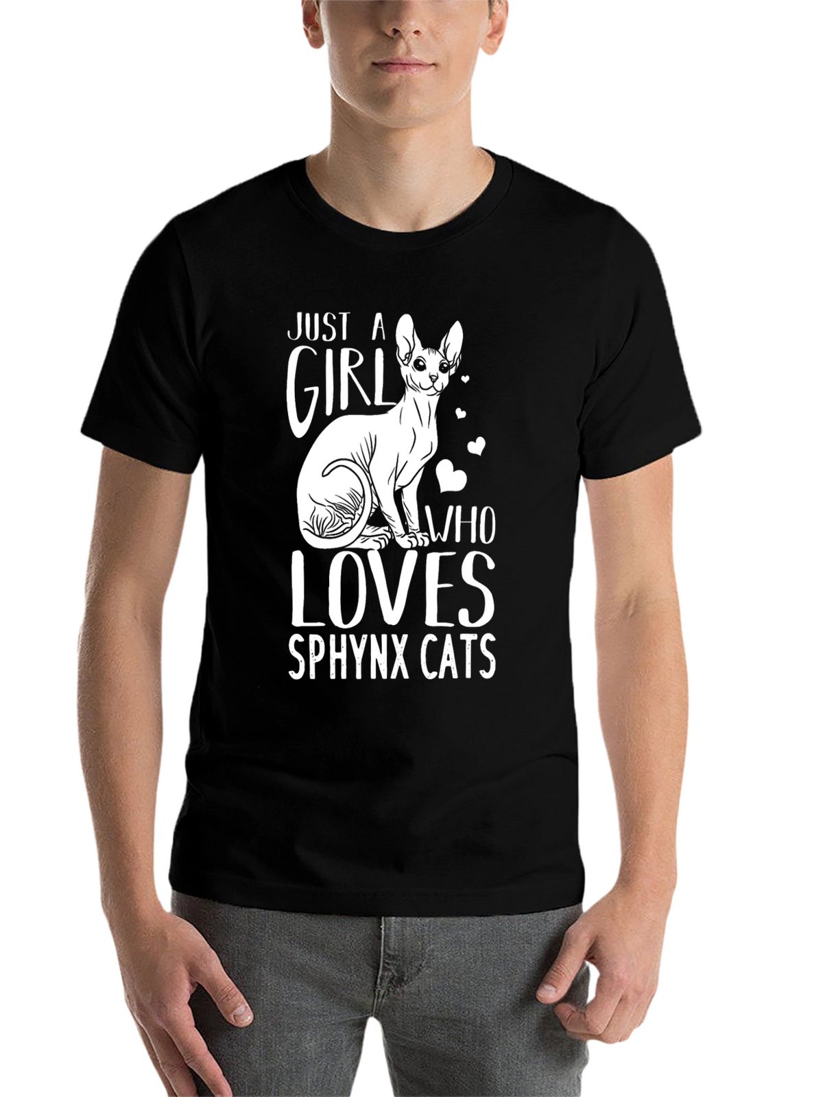 Just a Girl Who Loves Sphynx Cats T-Shirt