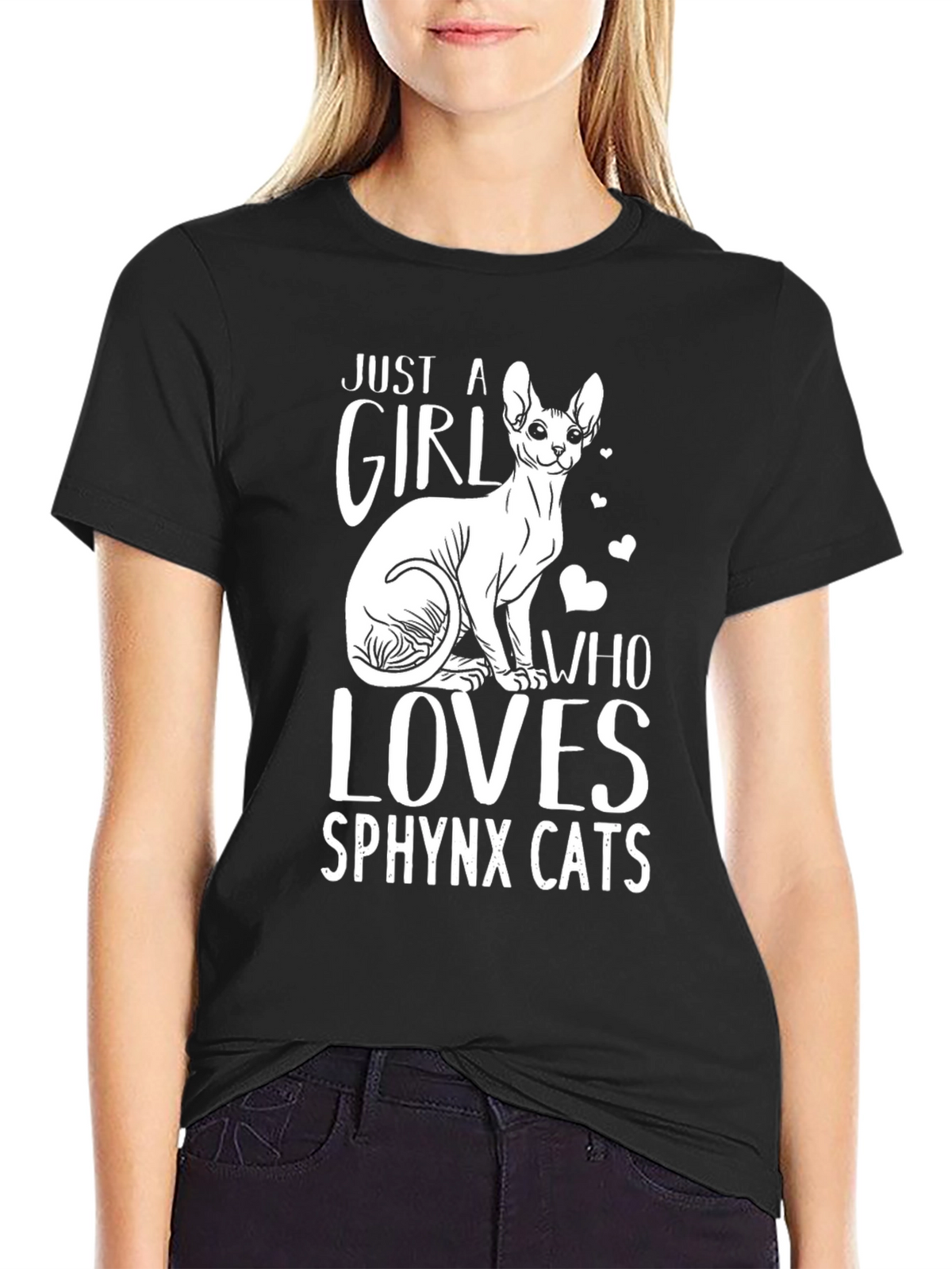 Just a Girl Who Loves Sphynx Cats T-Shirt