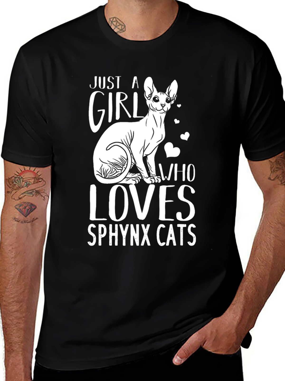 Just a Girl Who Loves Sphynx Cats T-Shirt