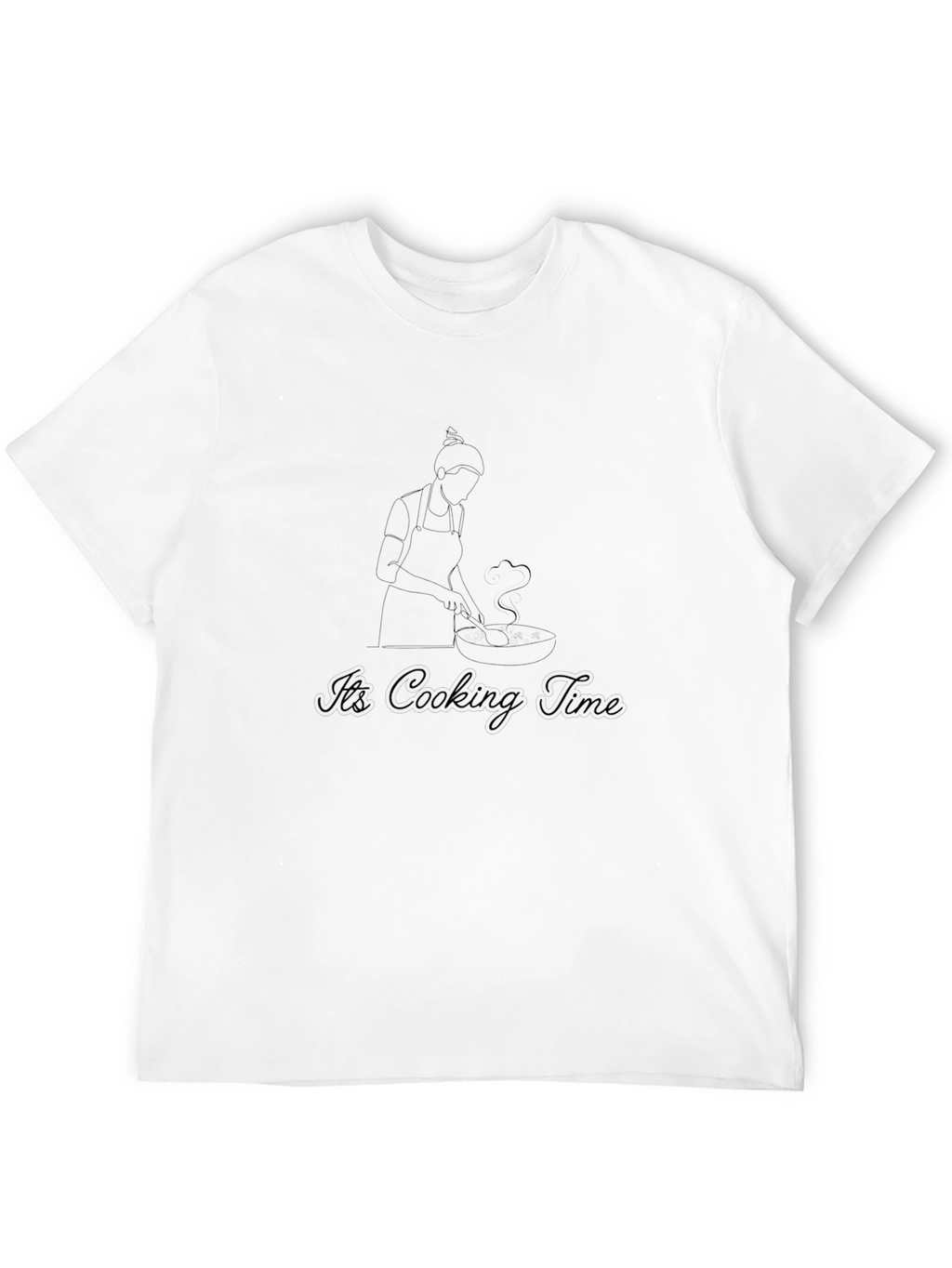 Its Cooking Time Black Graphic Tee