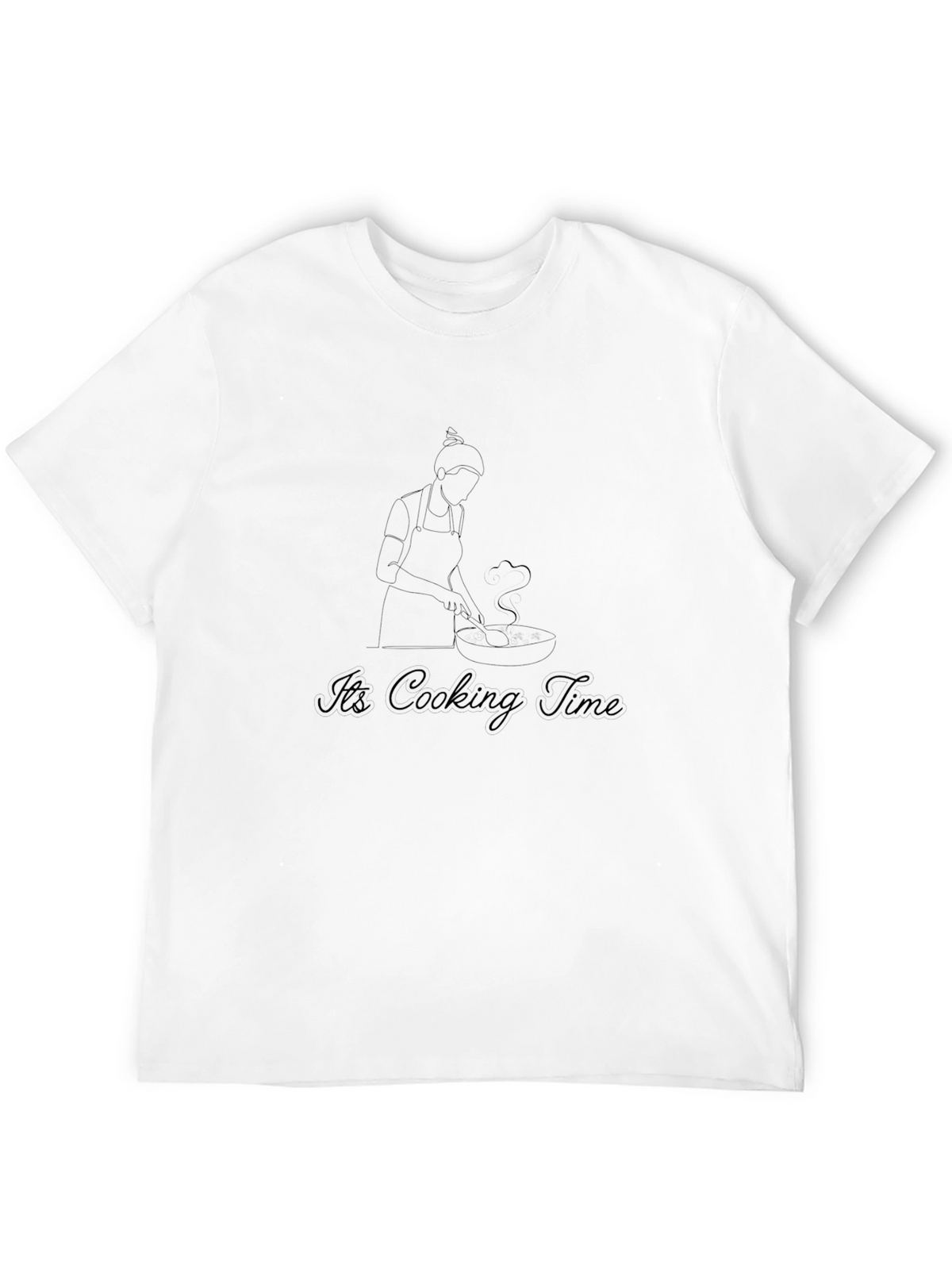 Its Cooking Time Black Graphic Tee