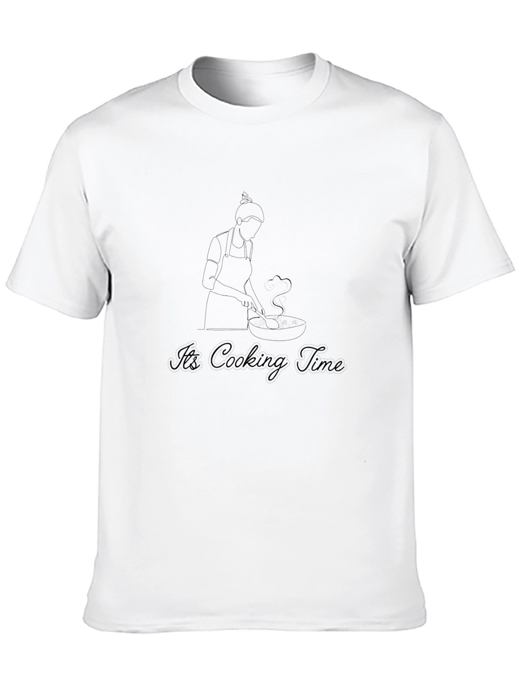 Its Cooking Time Black Graphic Tee