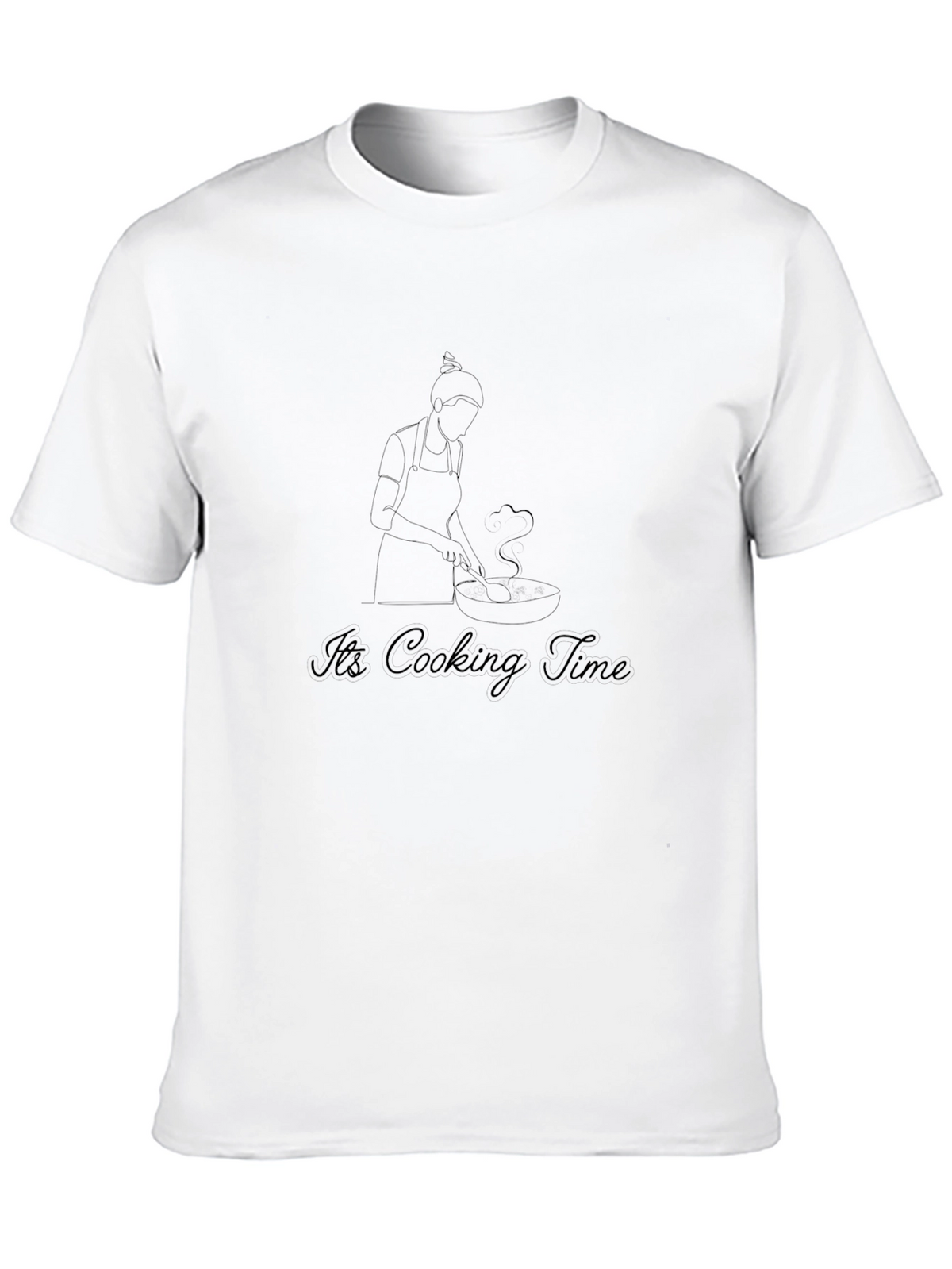 Its Cooking Time Black Graphic Tee