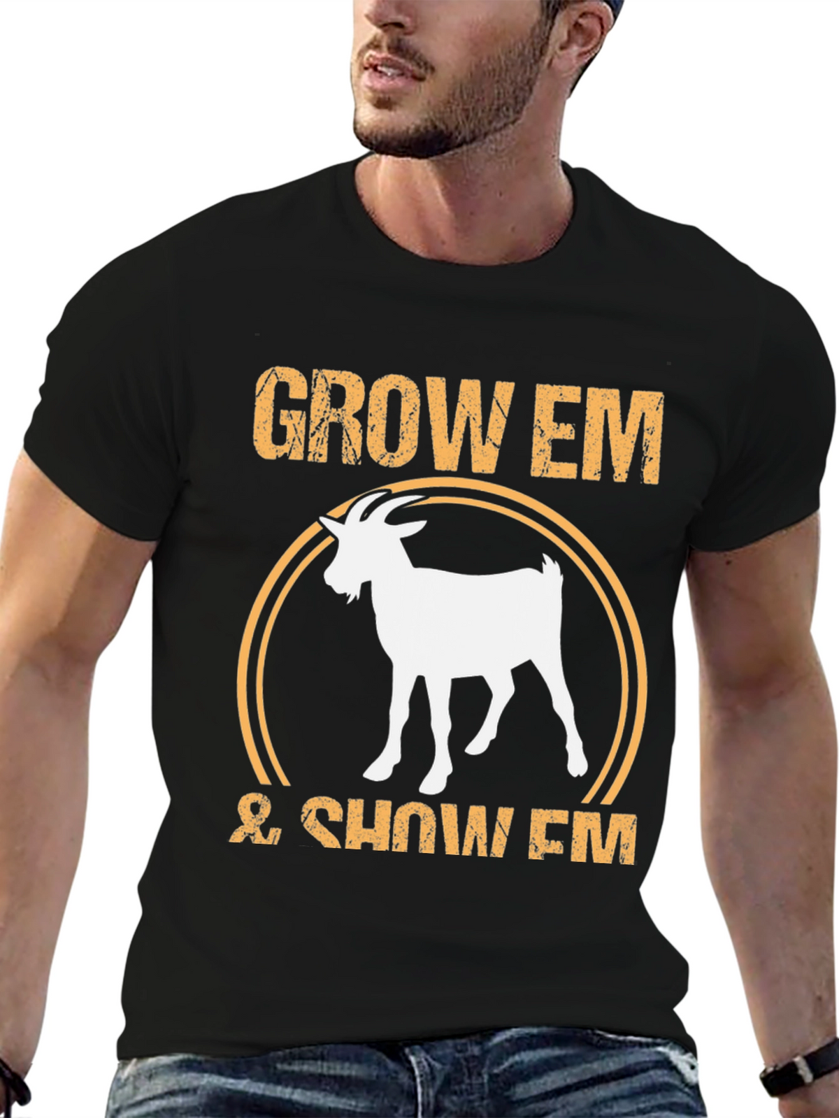 Grow Em & Show Em Goat Graphic Tee