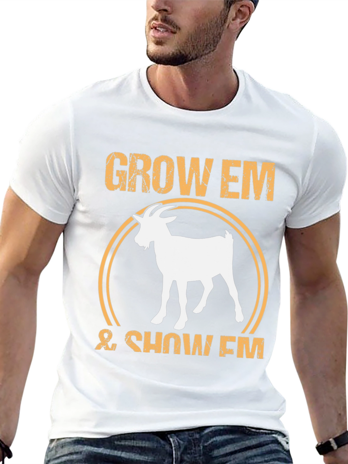 Grow Em & Show Em Goat Graphic Tee