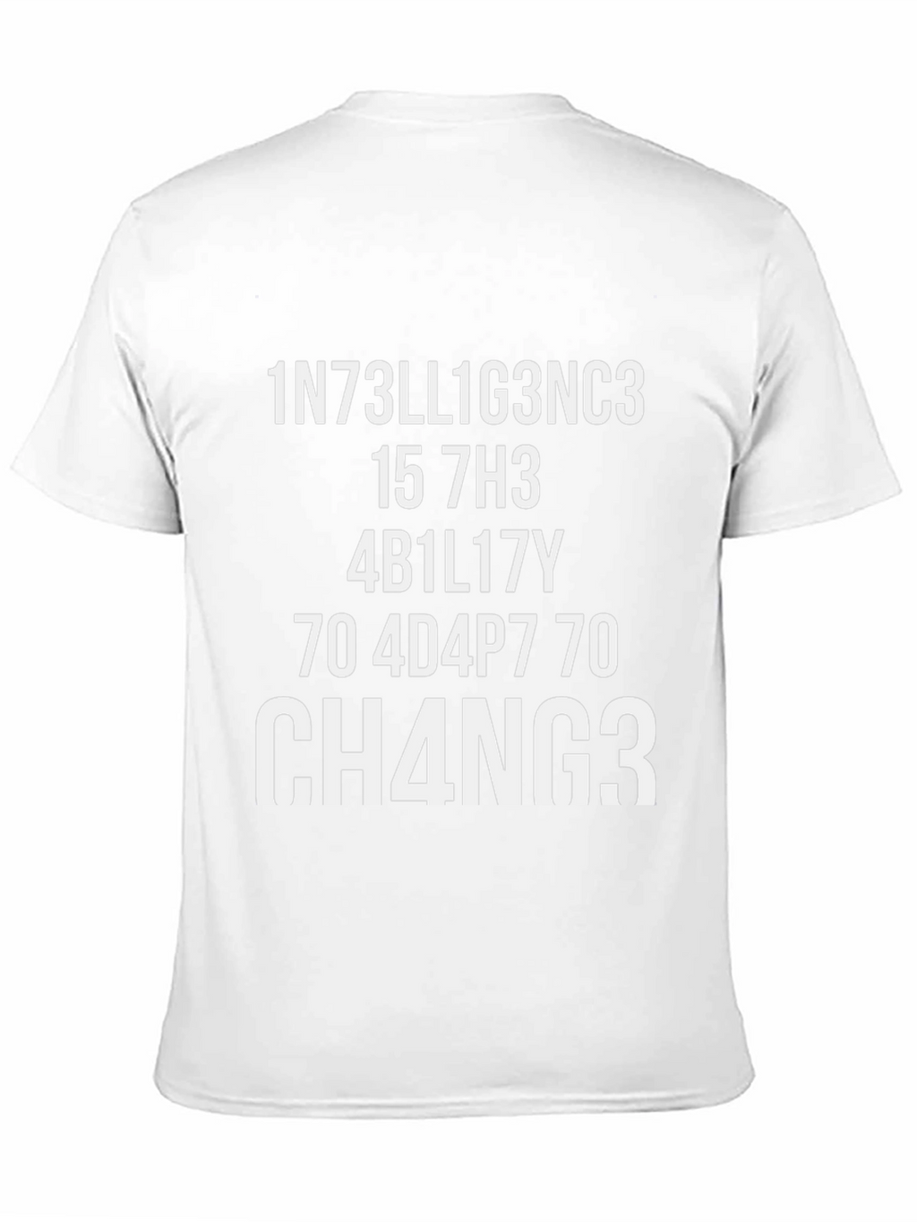 Funny Intelligence Change T-Shirt - Black