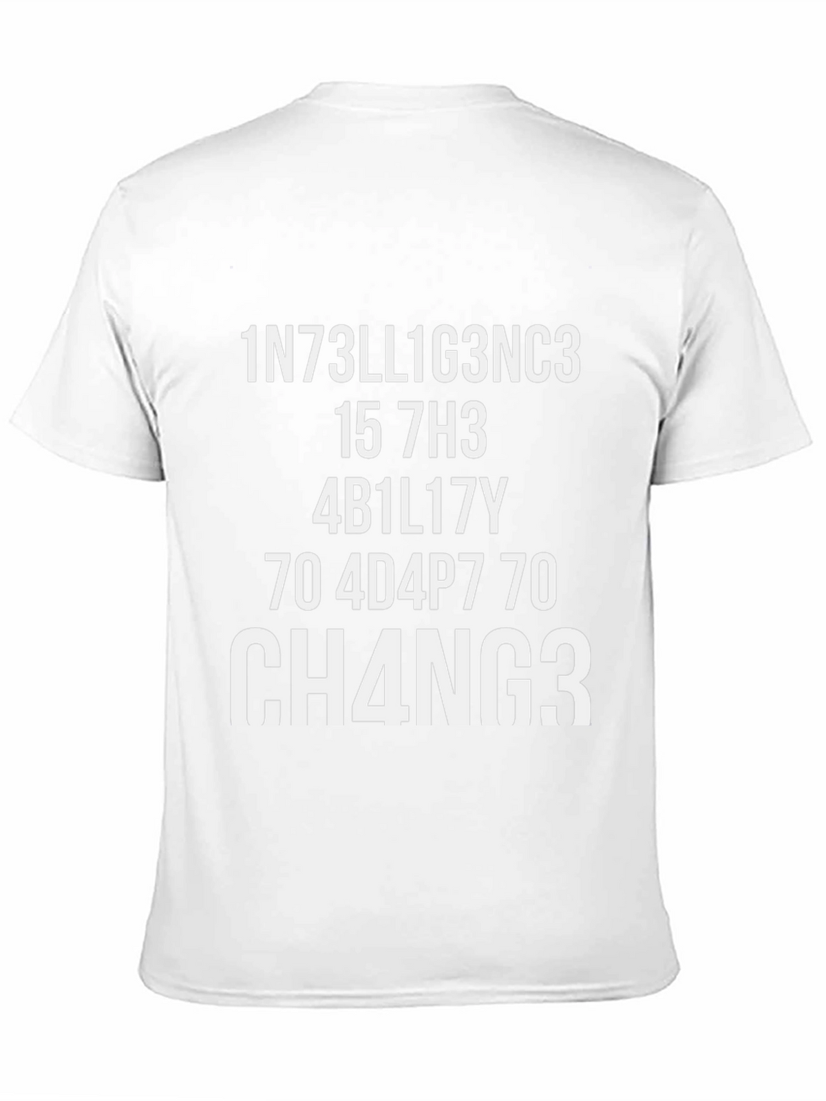 Funny Intelligence Change T-Shirt - Black