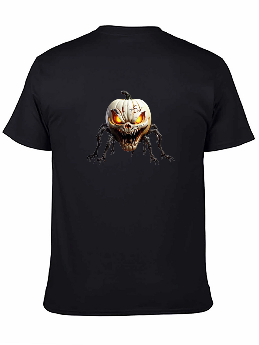 Creepy Pumpkin Spider Graphic T-Shirt
