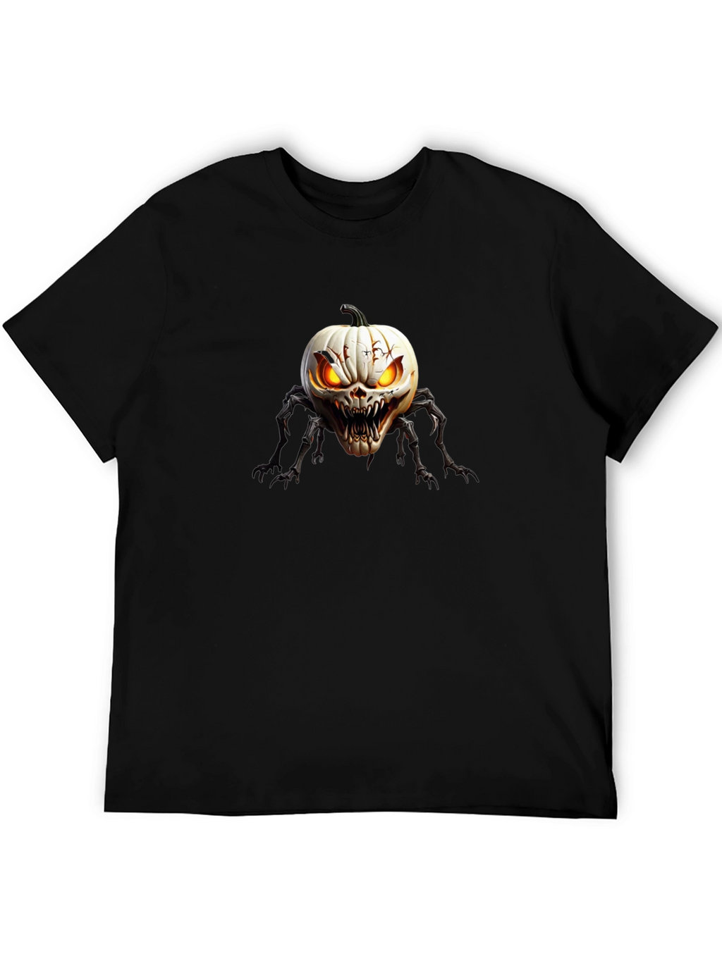 Creepy Pumpkin Spider Graphic T-Shirt