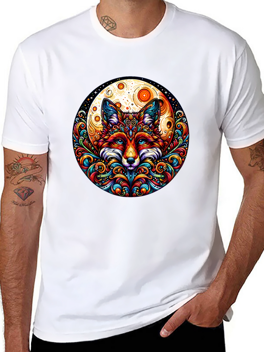 Fox Mandala Graphic Tee