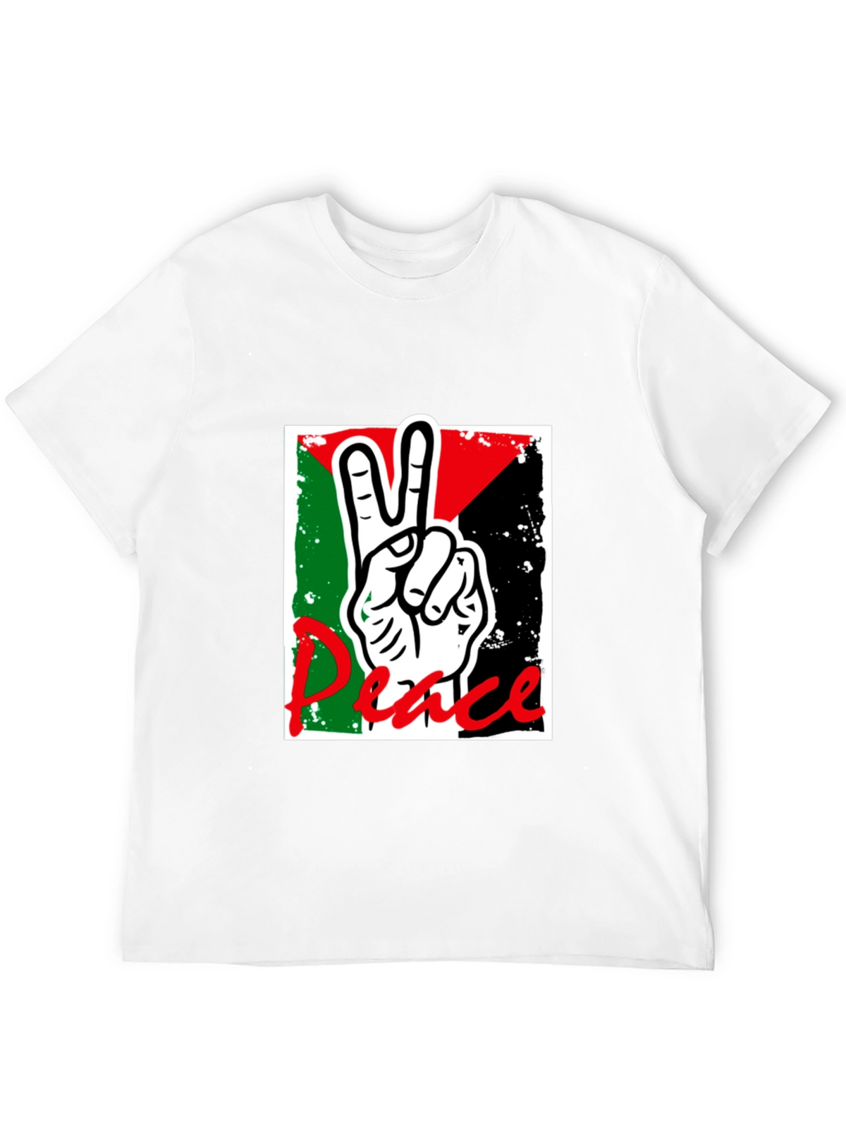 Peace Sign Palestine Flag T-Shirt