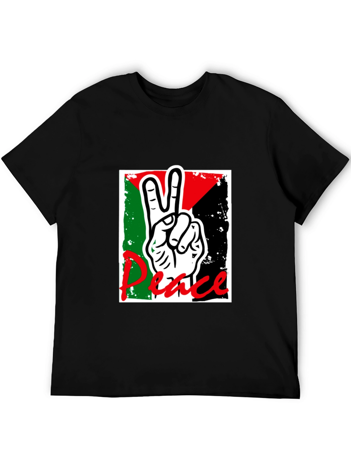 Peace Sign Palestine Flag T-Shirt