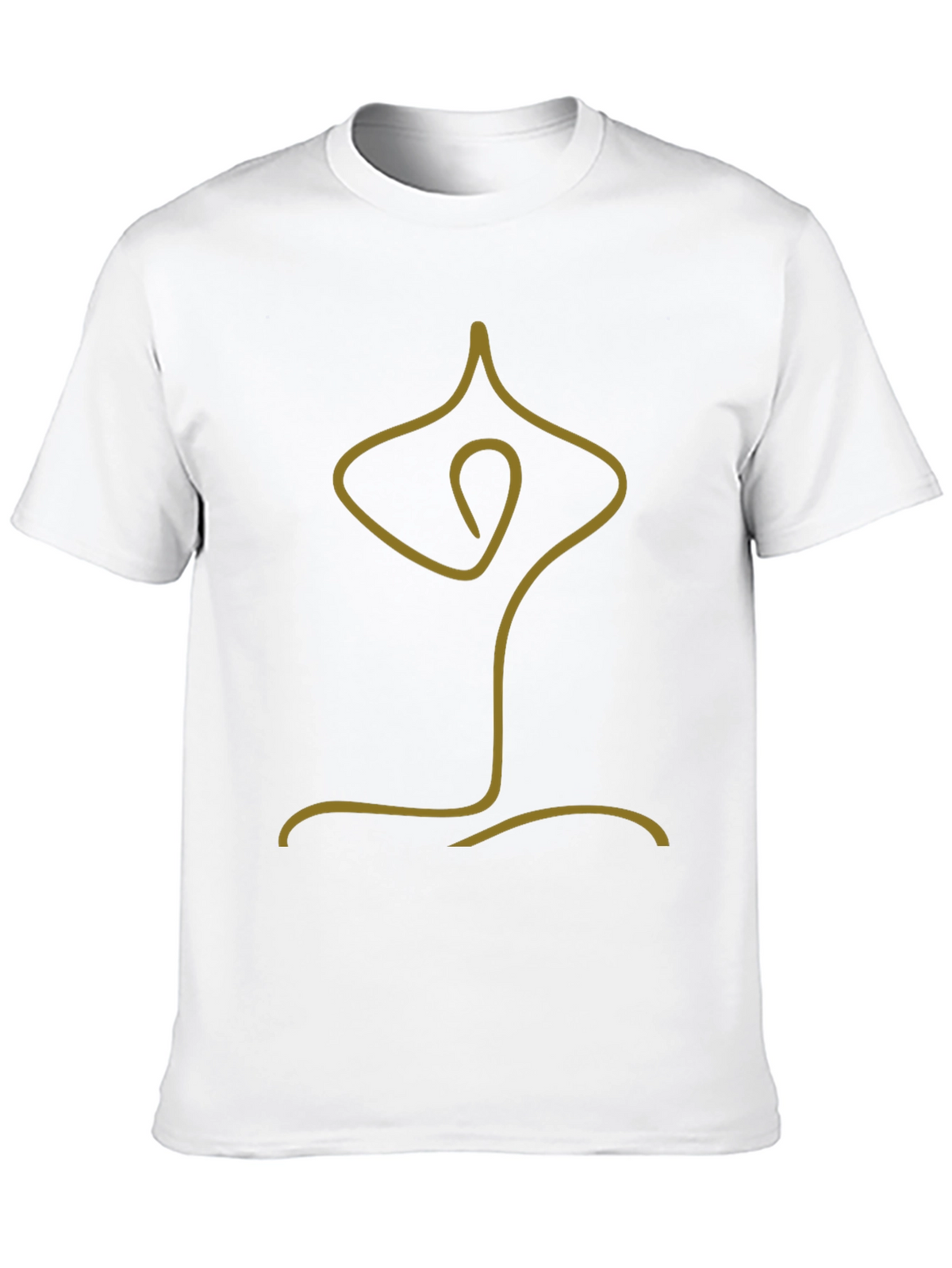 Minimalist Yoga Pose Graphic Tee
