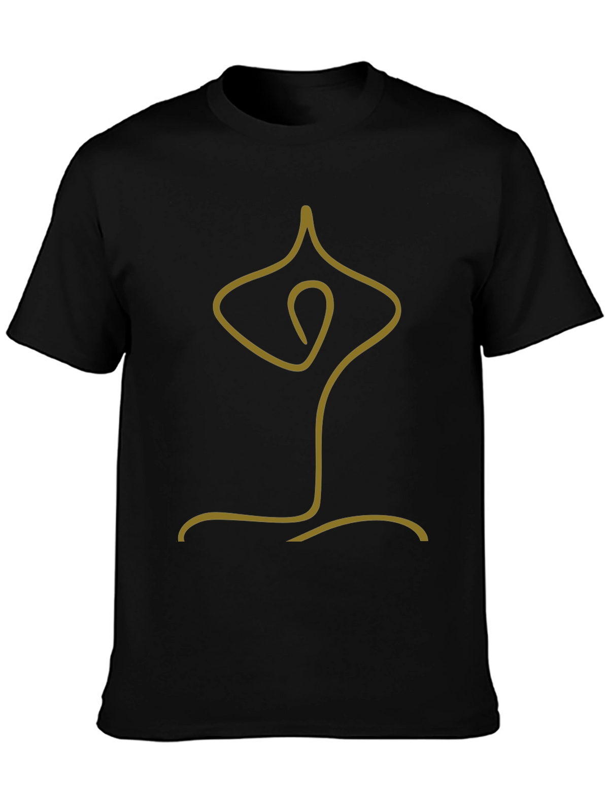Minimalist Yoga Pose Graphic Tee