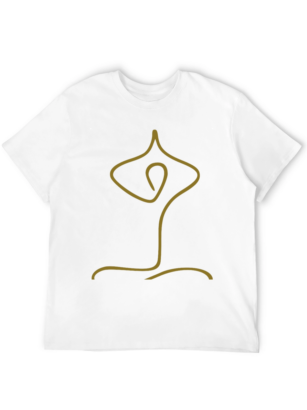 Minimalist Yoga Pose Graphic Tee