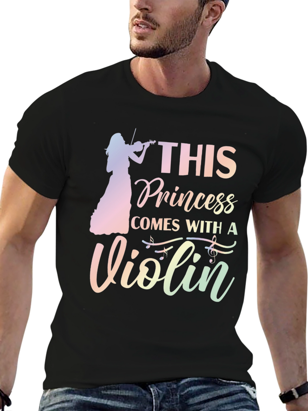 This Princess Comes With a Violin Graphic Tee