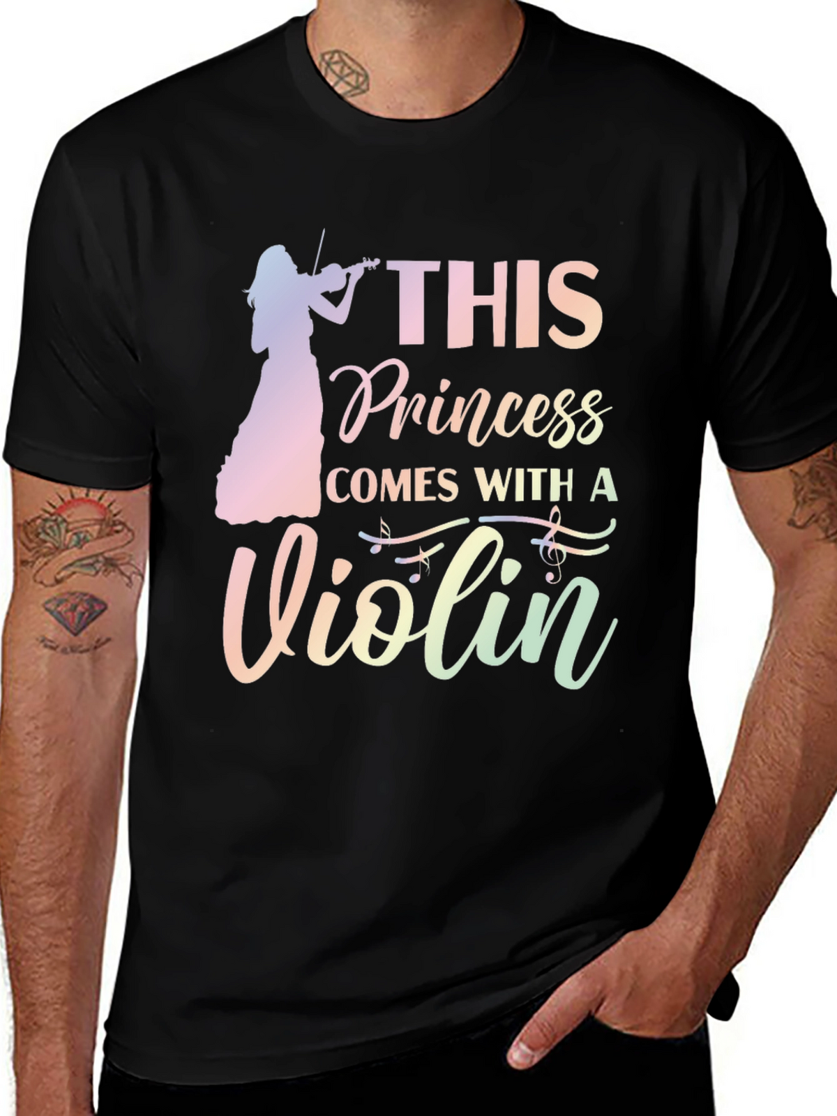 This Princess Comes With a Violin Graphic Tee