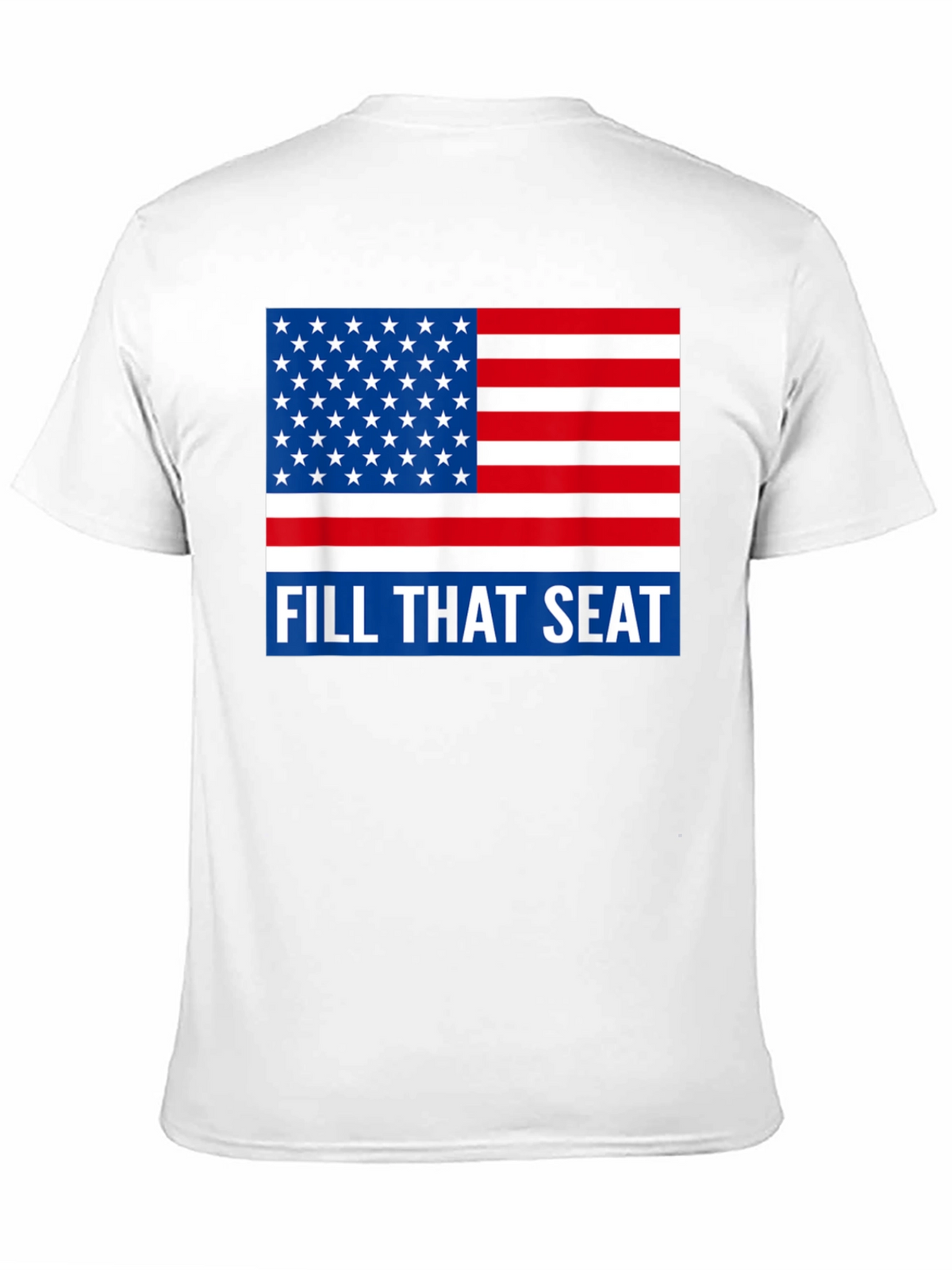American Flag Fill That Seat Graphic Tee