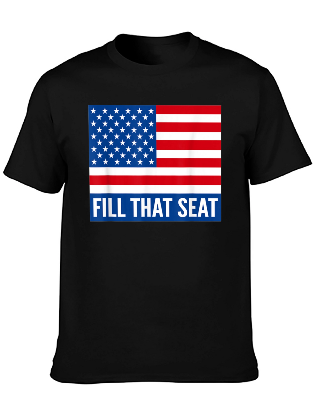 American Flag Fill That Seat Graphic Tee