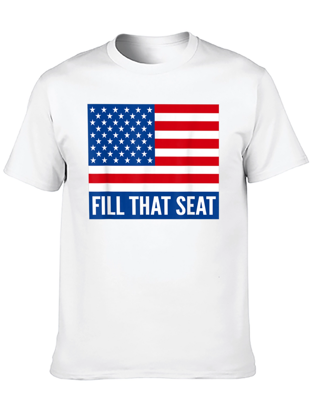 American Flag Fill That Seat Graphic Tee