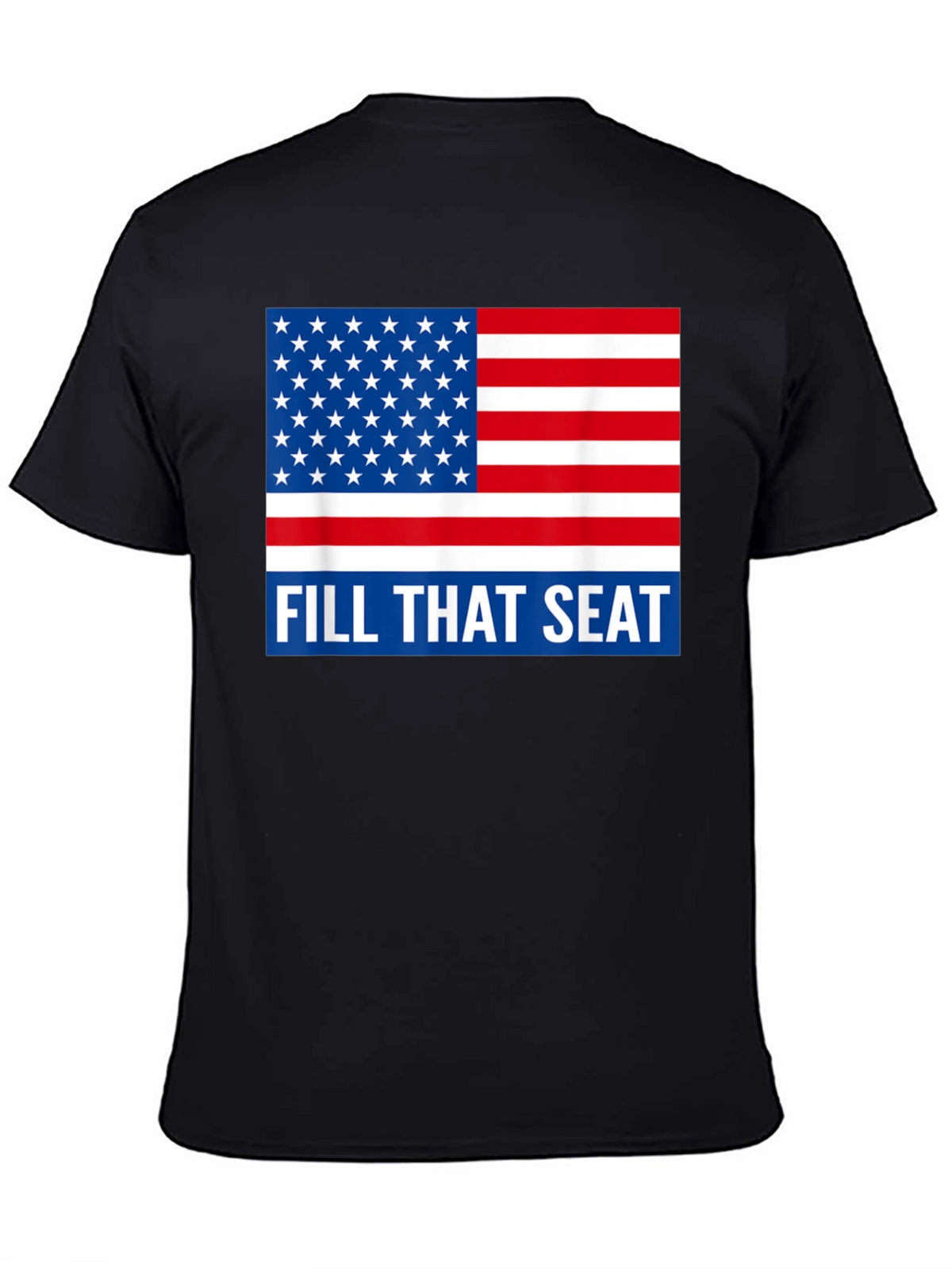 American Flag Fill That Seat Graphic Tee