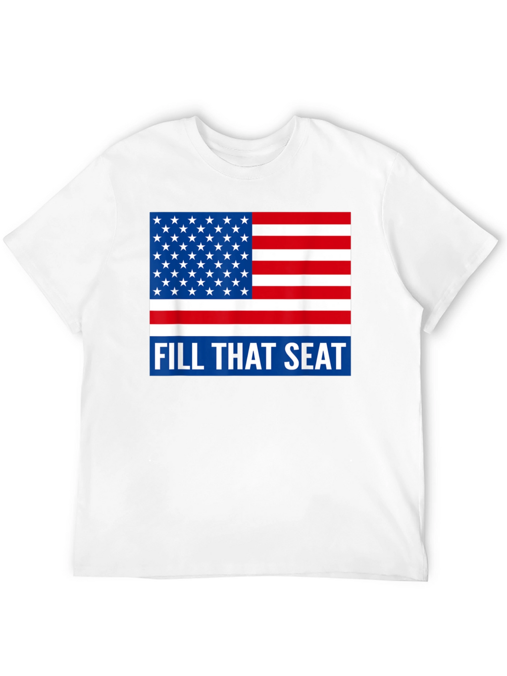 American Flag Fill That Seat Graphic Tee