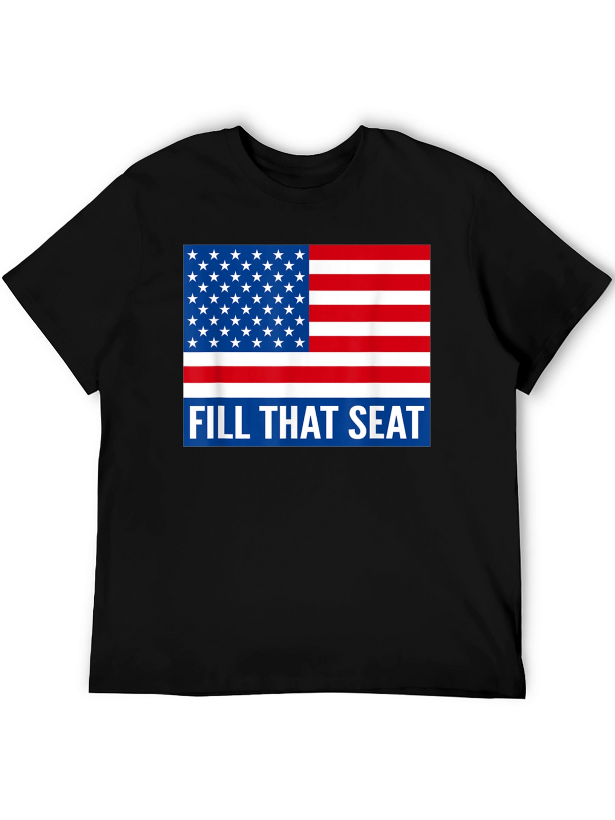 American Flag Fill That Seat Graphic Tee