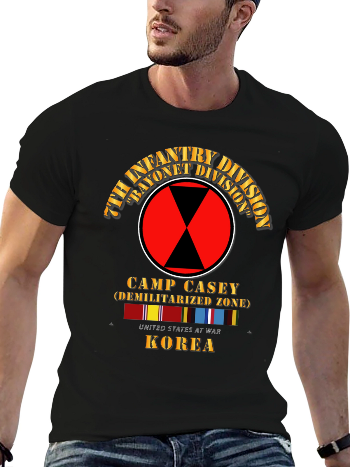 7th Infantry Division Camp Casey Korea T-Shirt