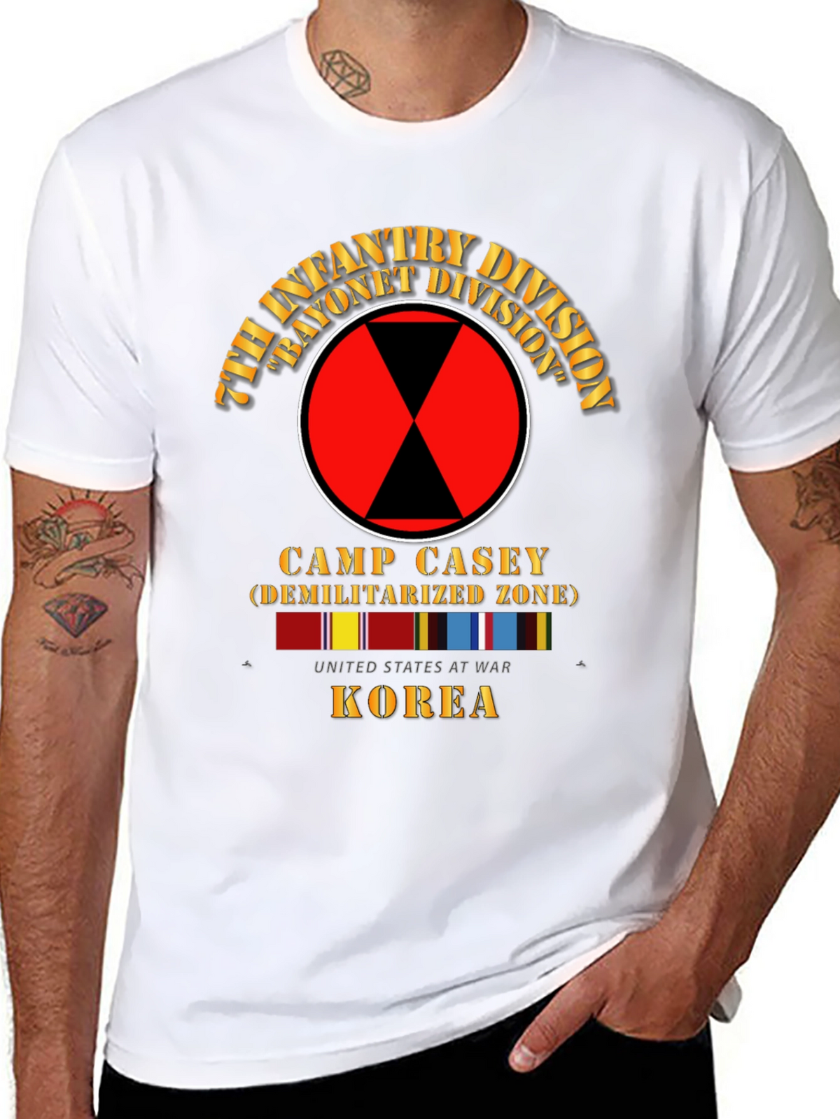 7th Infantry Division Camp Casey Korea T-Shirt
