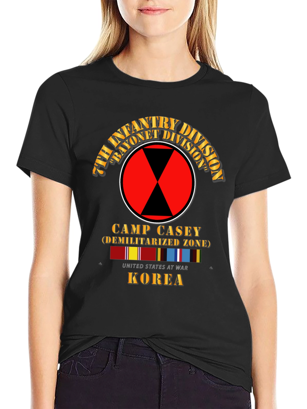 7th Infantry Division Camp Casey Korea T-Shirt