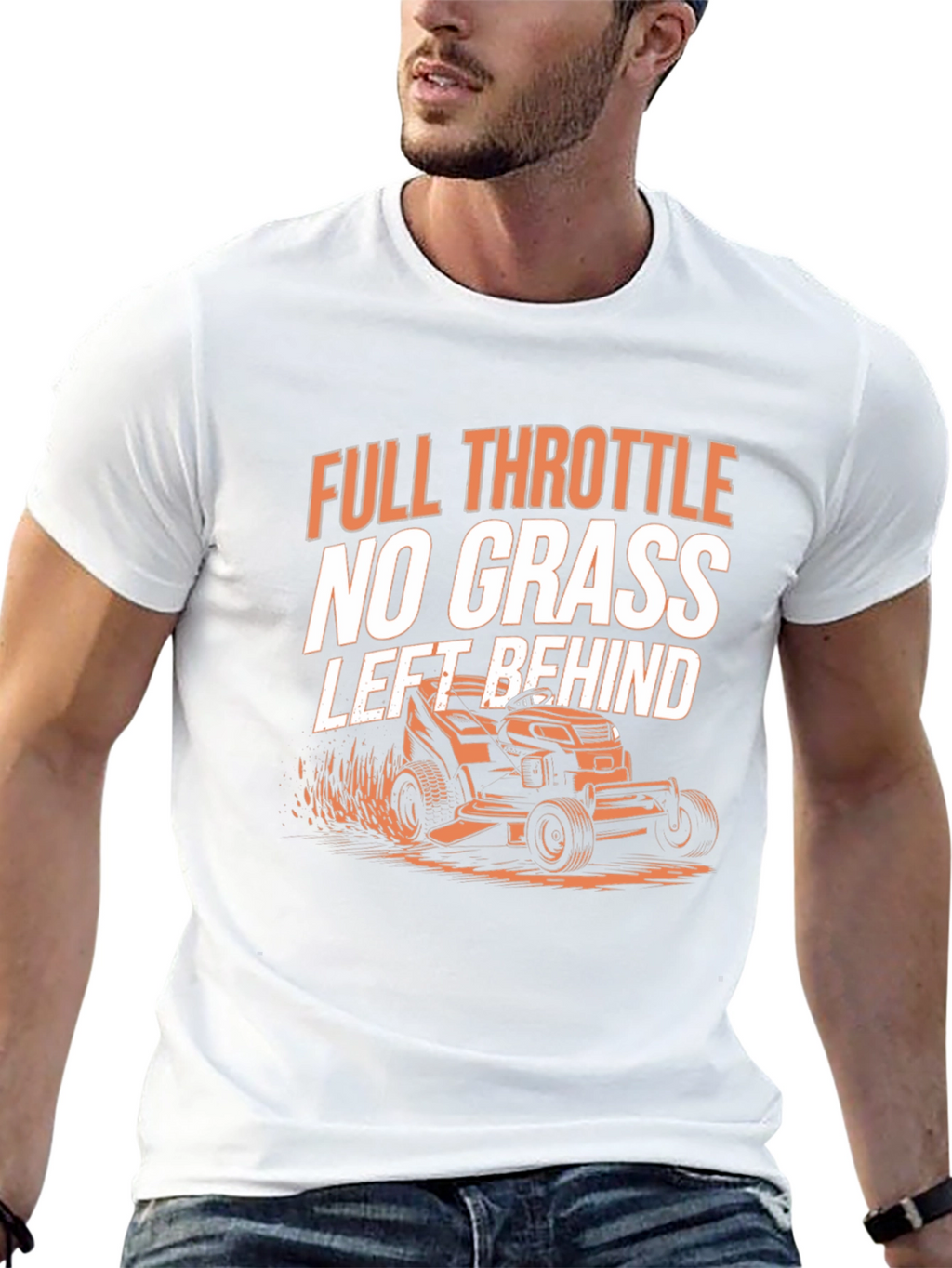Full Throttle Lawn Mowing T-Shirt