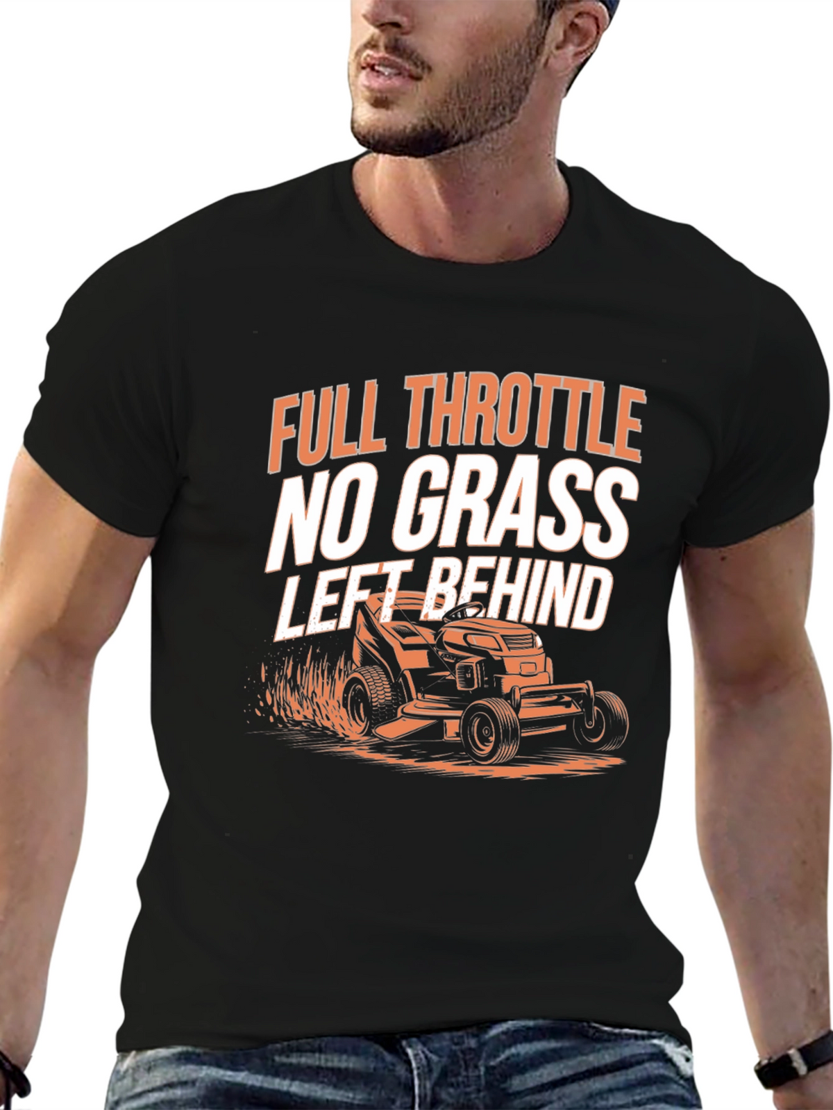 Full Throttle Lawn Mowing T-Shirt