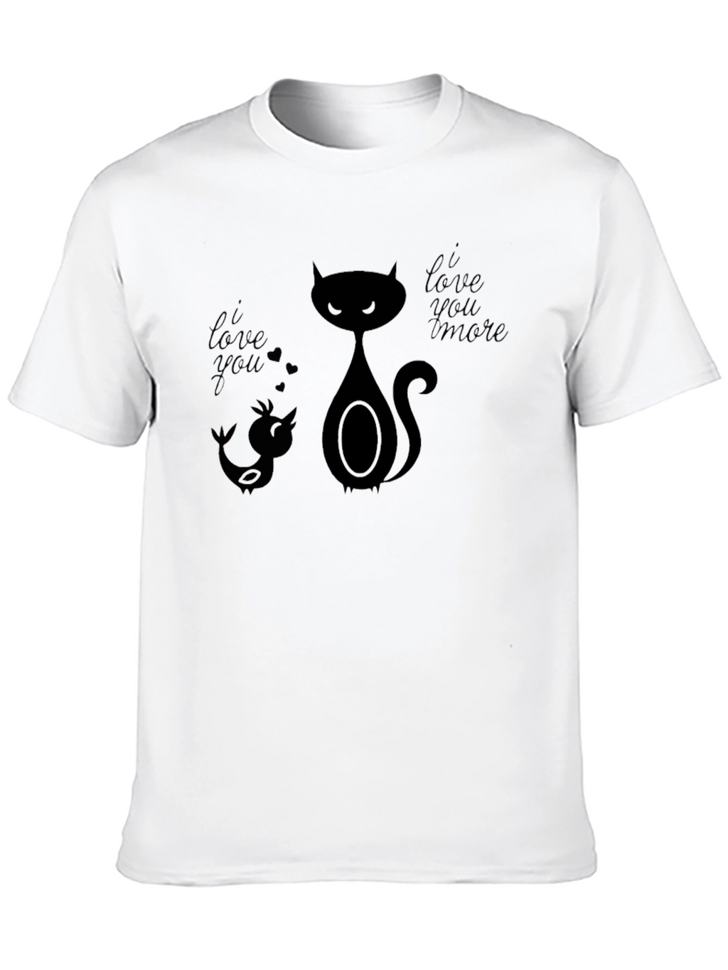 I Love You More Graphic Tee - Black