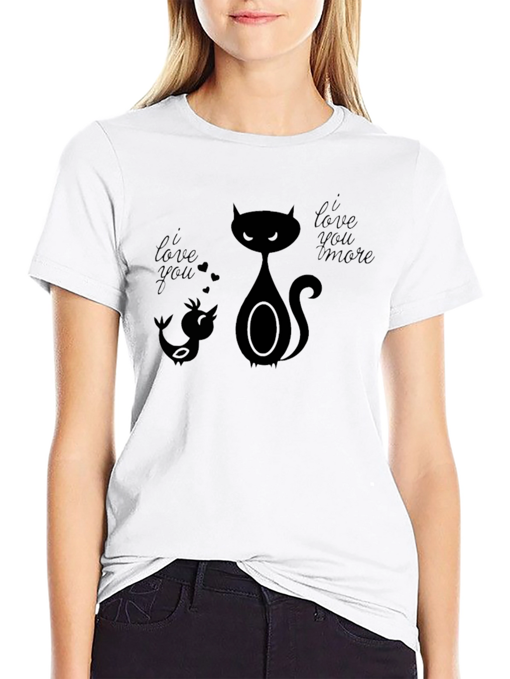 I Love You More Graphic Tee - Black
