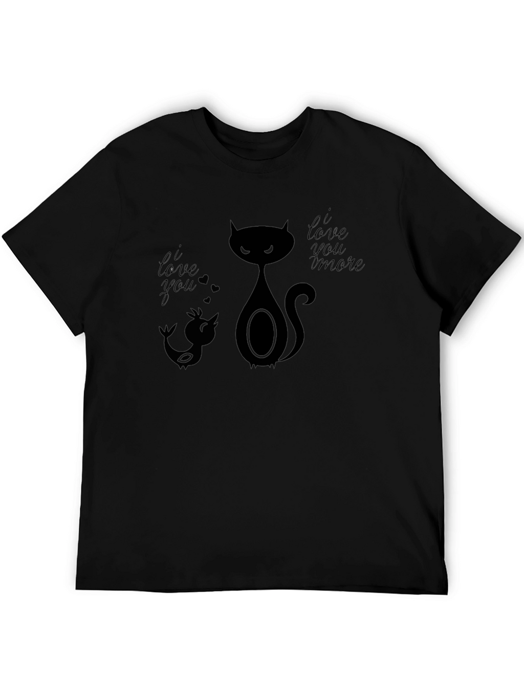I Love You More Graphic Tee - Black
