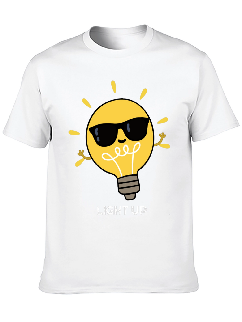 Light Up Graphic Tee - Cool Bulb Design